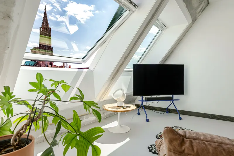 Appartement sous verrière face à la cathédrale de Strasbourg